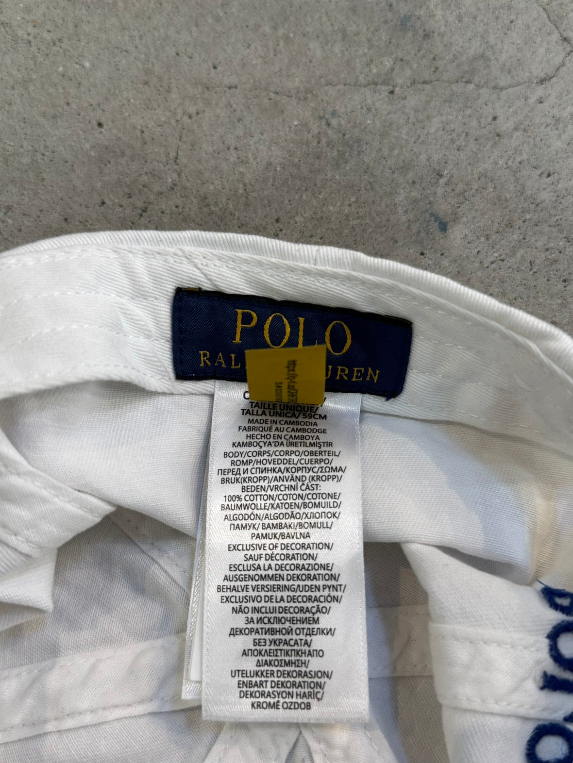 00's RALPH LAUREN「COTTON CHINO CAP」キャップ