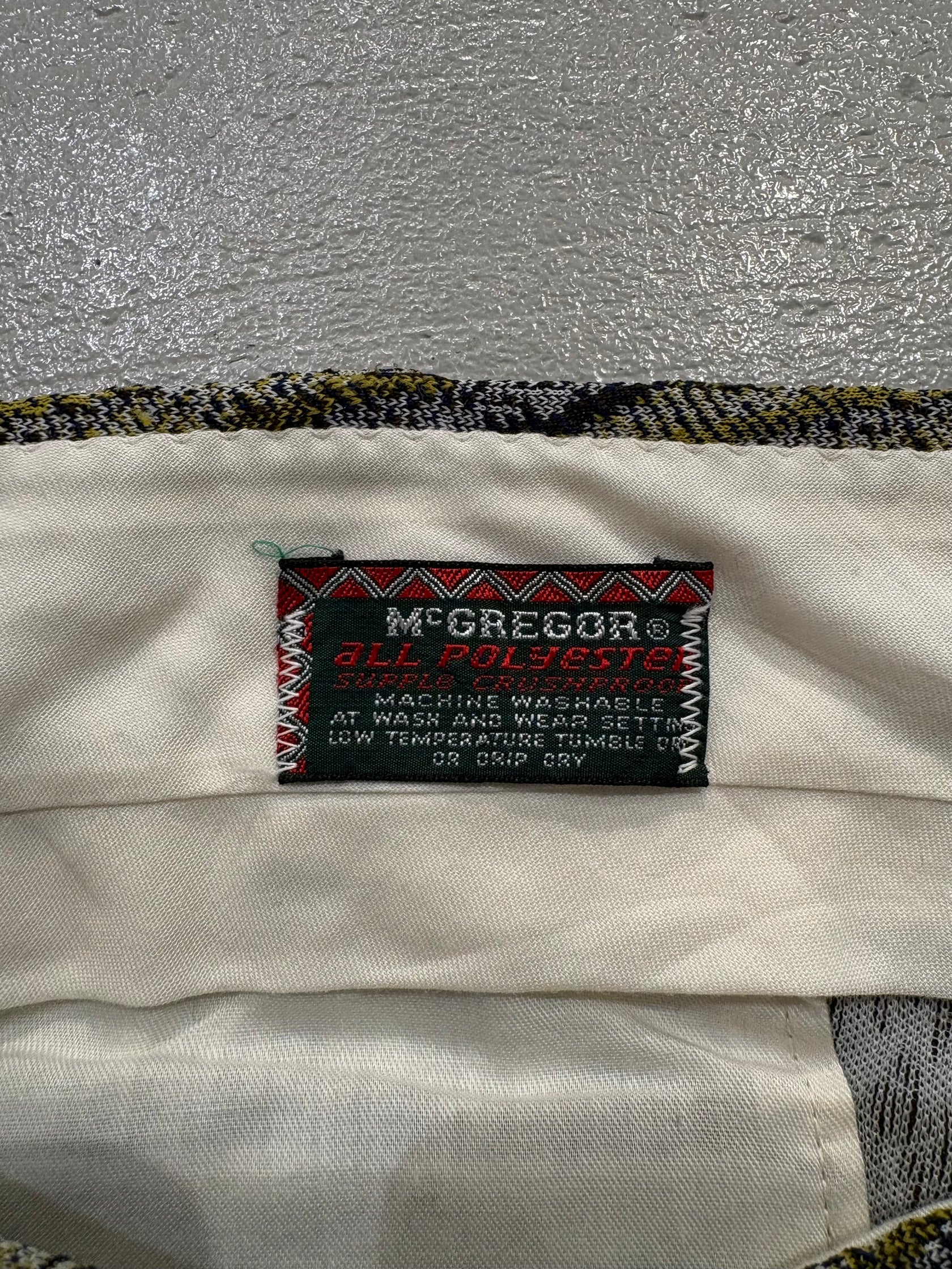 70’s~80’s 総柄フレアスラックス サイケデリック柄