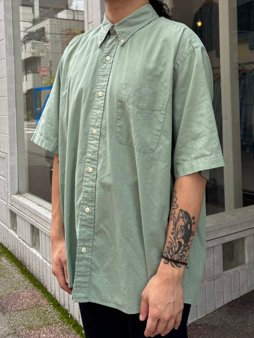 90's EDDIE BAUER ボタンダウンシャツ