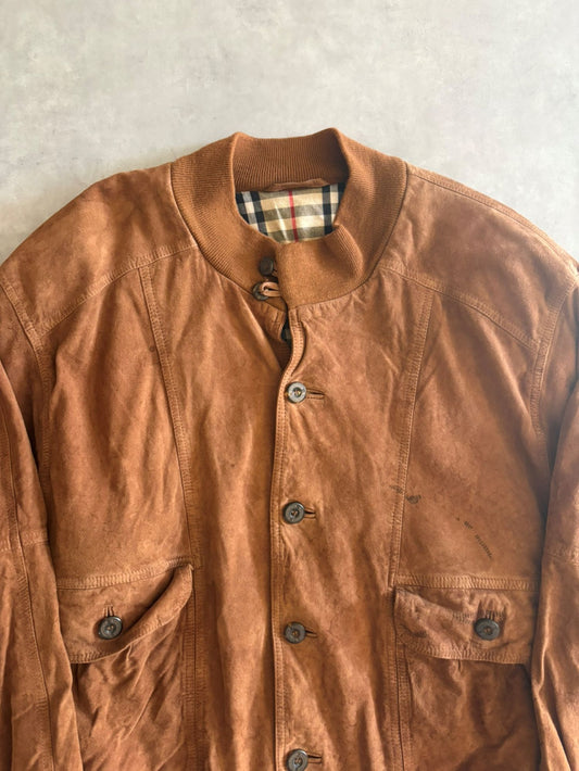 80's~90's「Burberrys」スエード バルスタージャケット