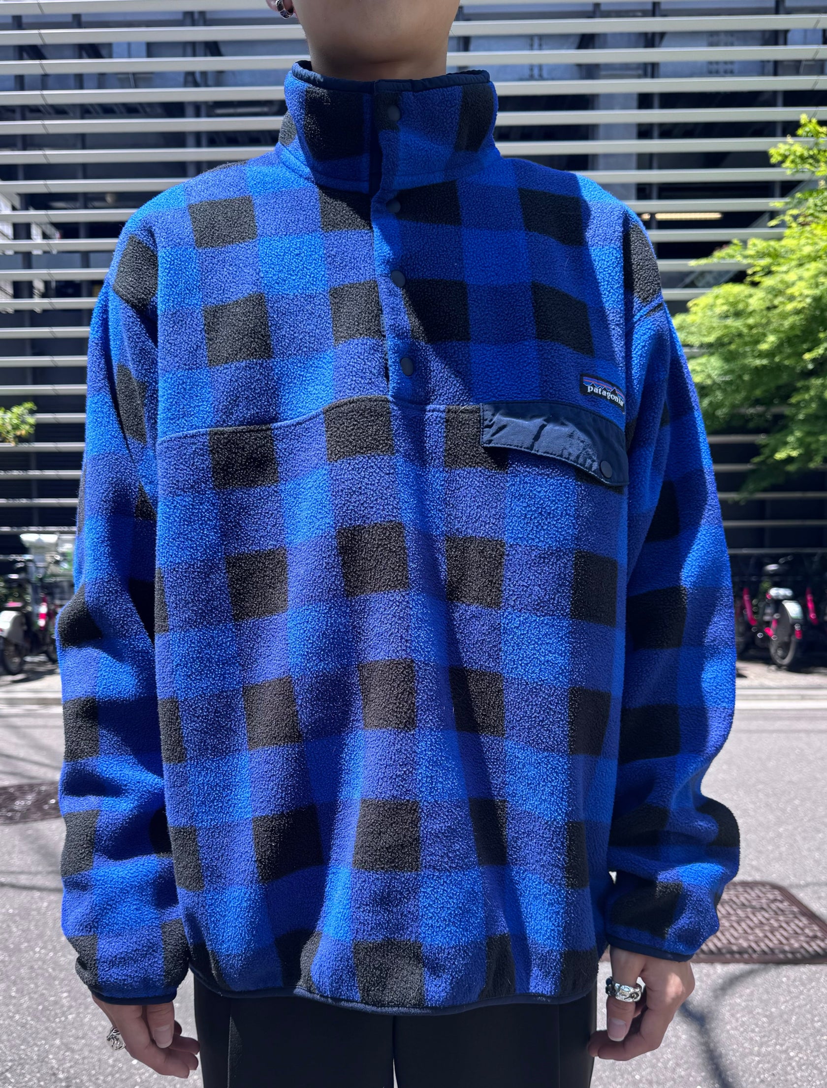 00's PATAGONIA「SYNCHILLA」 スナップT バッファローチェック柄