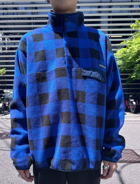 00's PATAGONIA「SYNCHILLA」 スナップT バッファローチェック柄