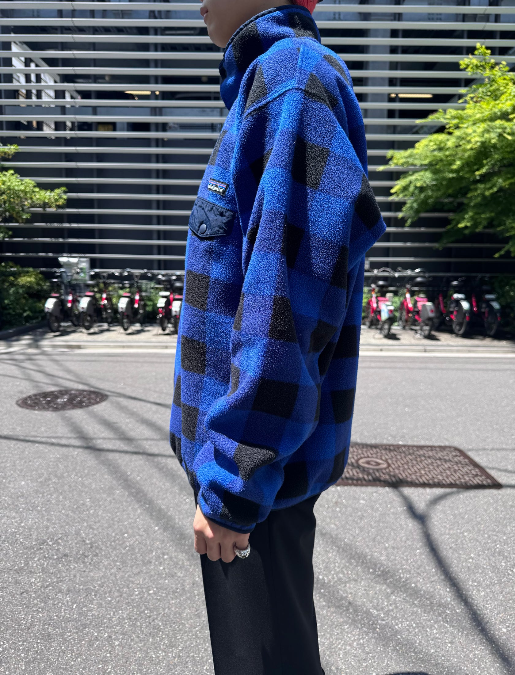 00's PATAGONIA「SYNCHILLA」 スナップT バッファローチェック柄