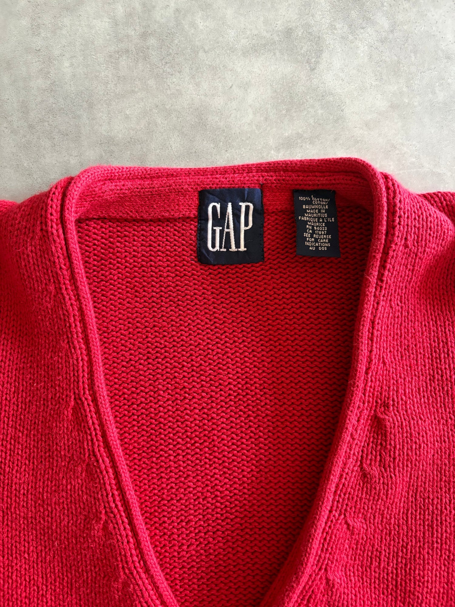 90's「OLD GAP」コットンニットカーディガン