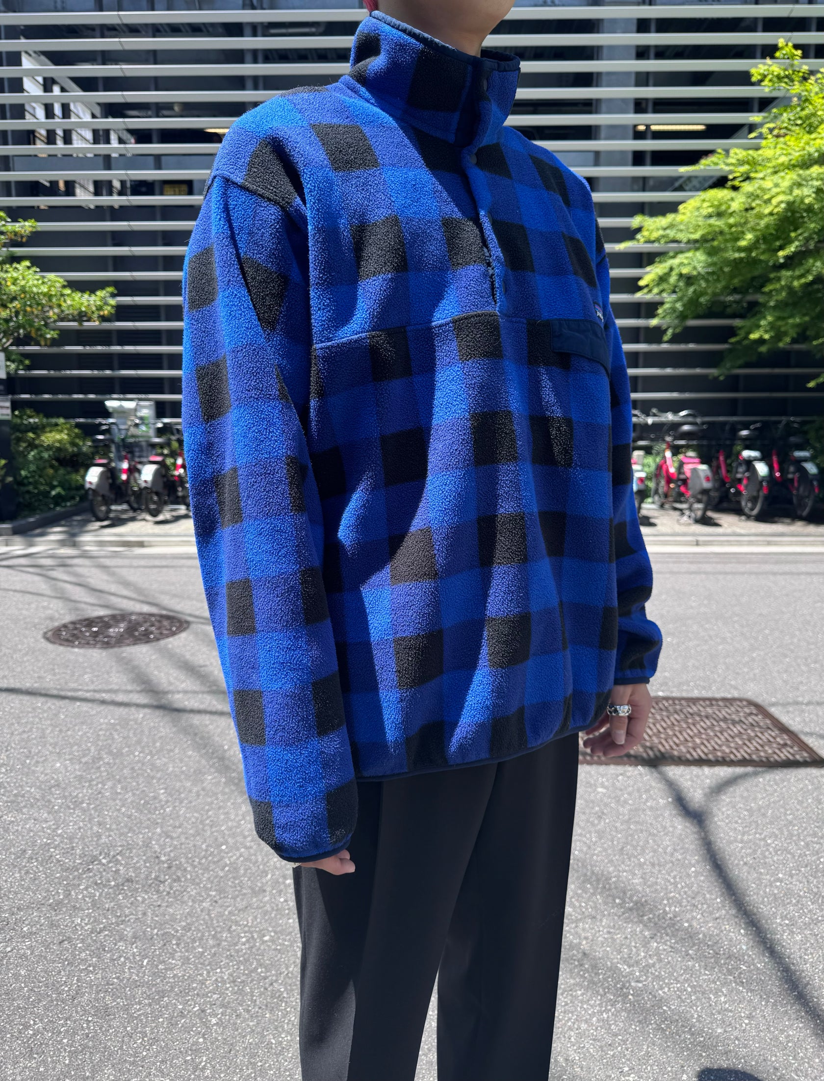 00's PATAGONIA「SYNCHILLA」 スナップT バッファローチェック柄