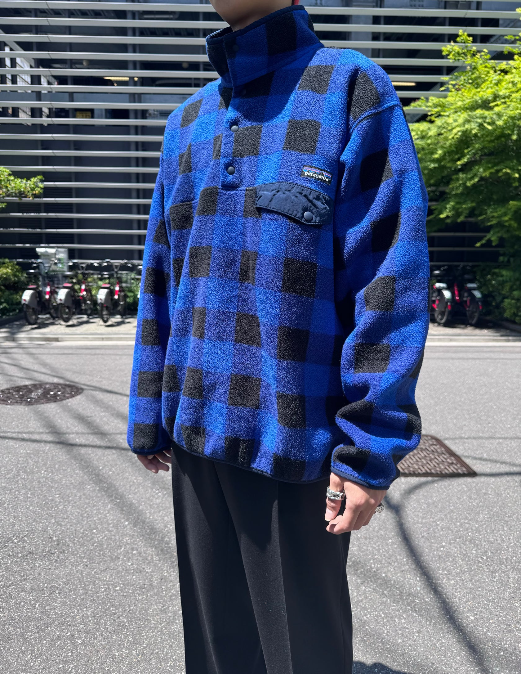 00's PATAGONIA「SYNCHILLA」 スナップT バッファローチェック柄
