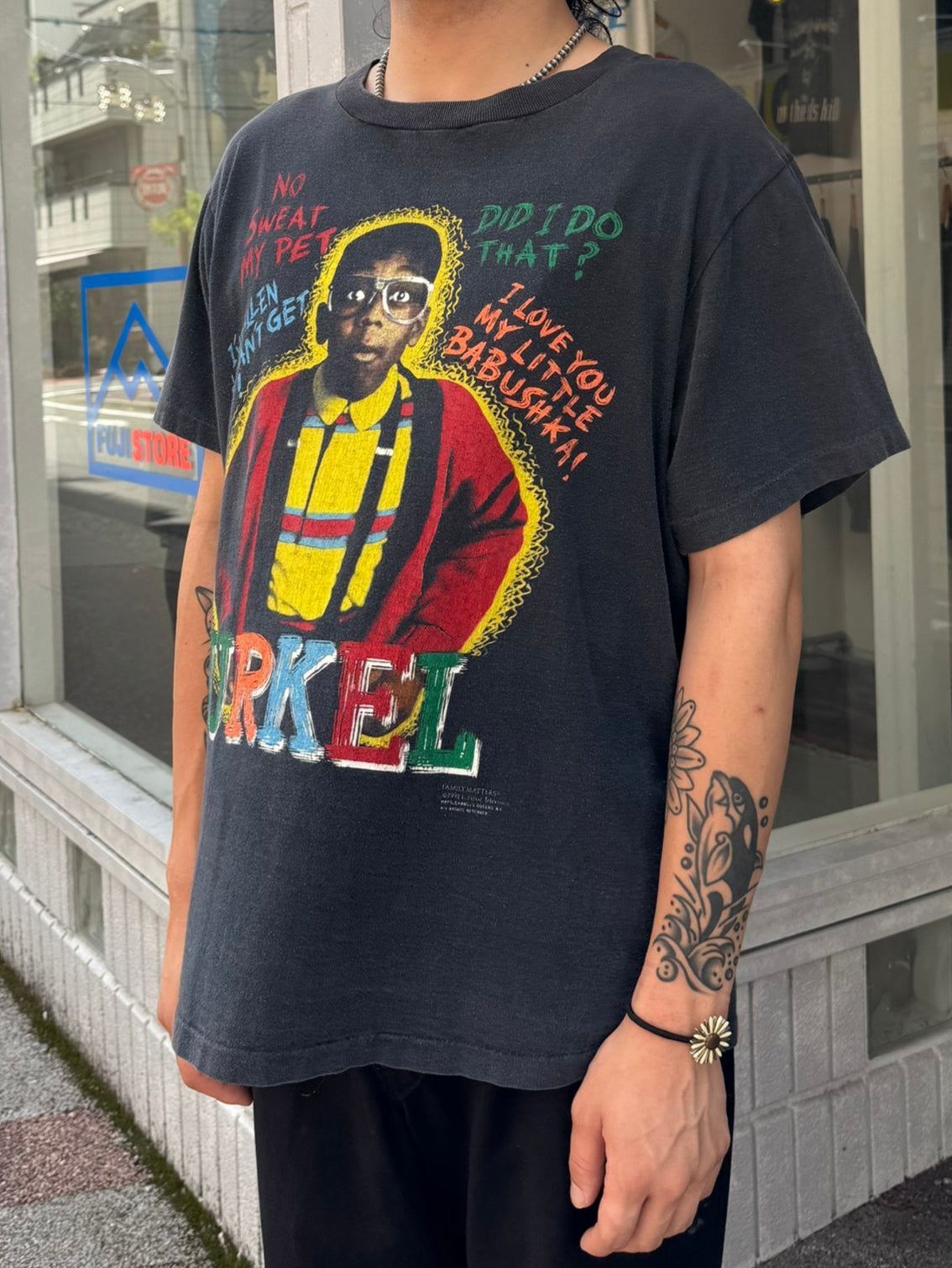 90's FAMILY MATTERS「Steve Urkel」ムービーTシャツ
