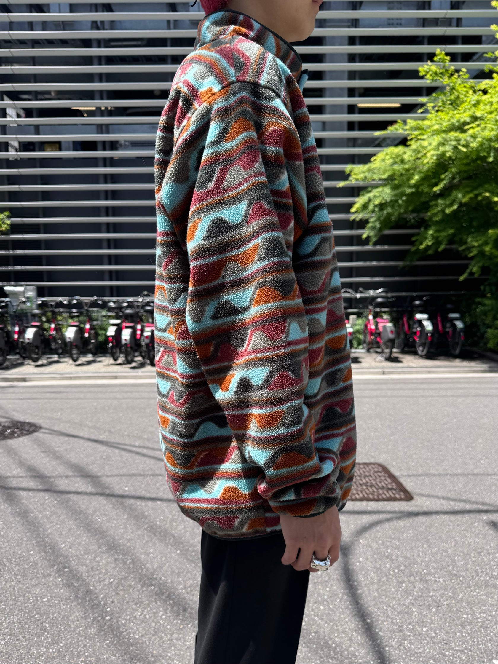 00's PATAGONIA「SYNCHILLA」 スナップT 総柄