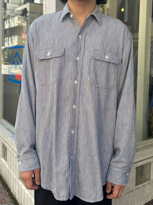 80's BIG MAC USA製 ヒッコリーワークシャツ