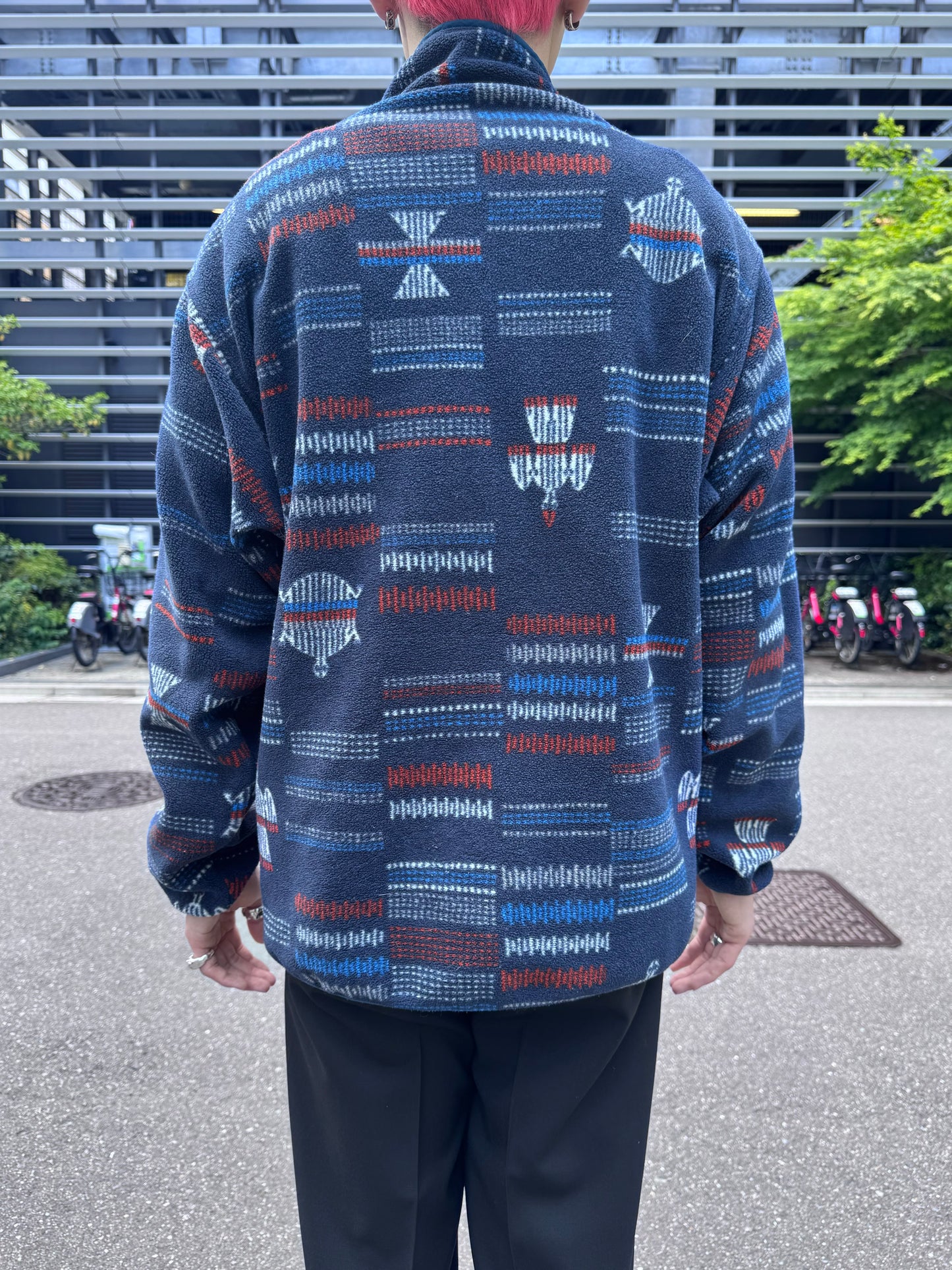 00's PATAGONIA「SYNCHILLA」 スナップT 総柄