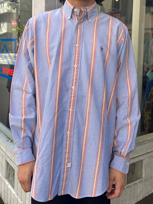 00's RALPH LAUREN BD マルチストライプシャツ