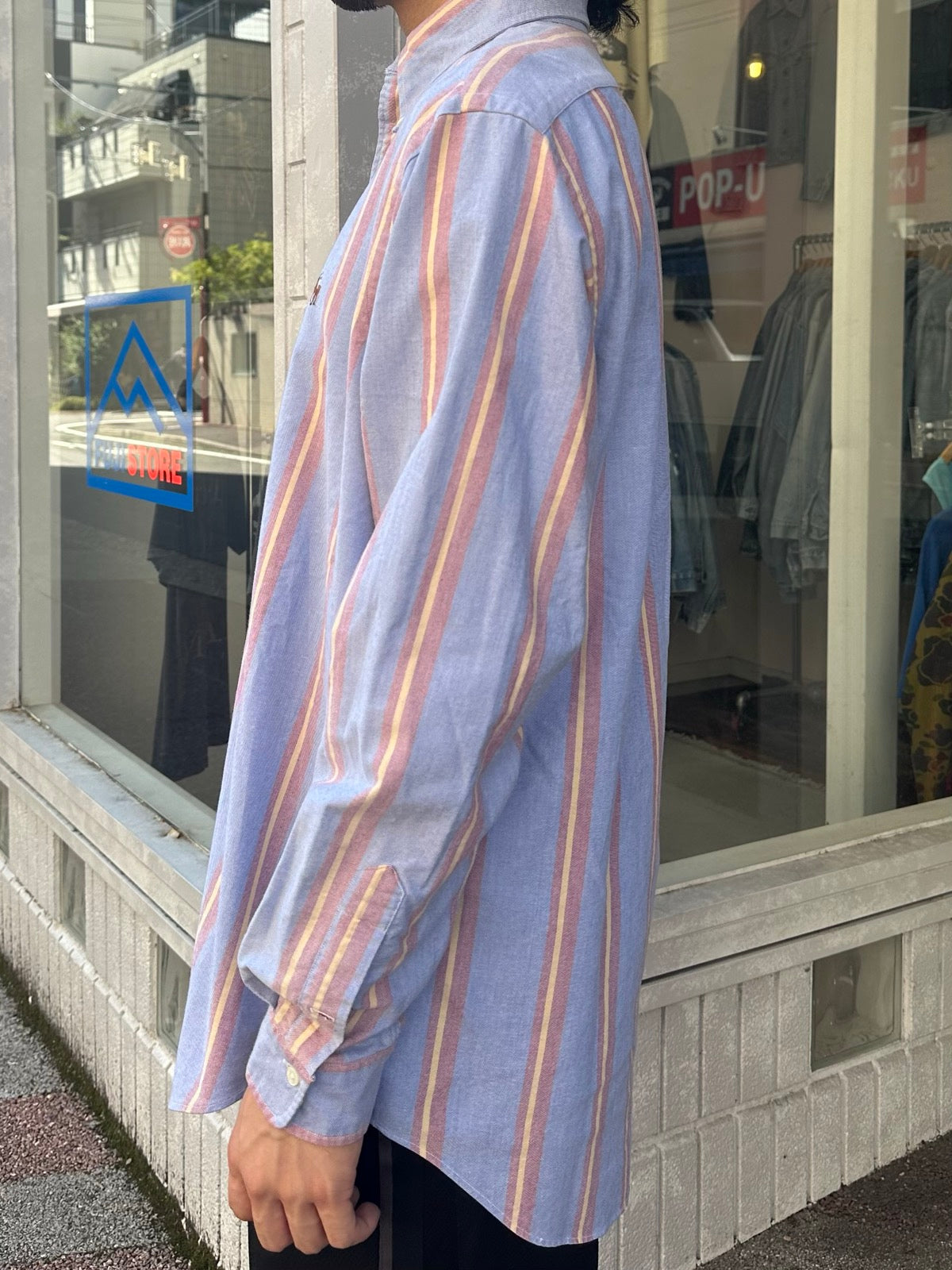 00's RALPH LAUREN BD マルチストライプシャツ