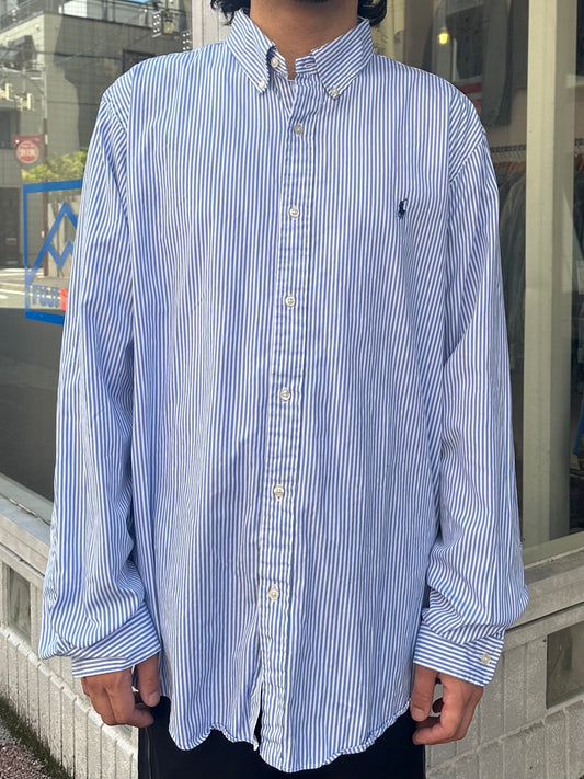 90's RALPH LAUREN ストライプシャツ
