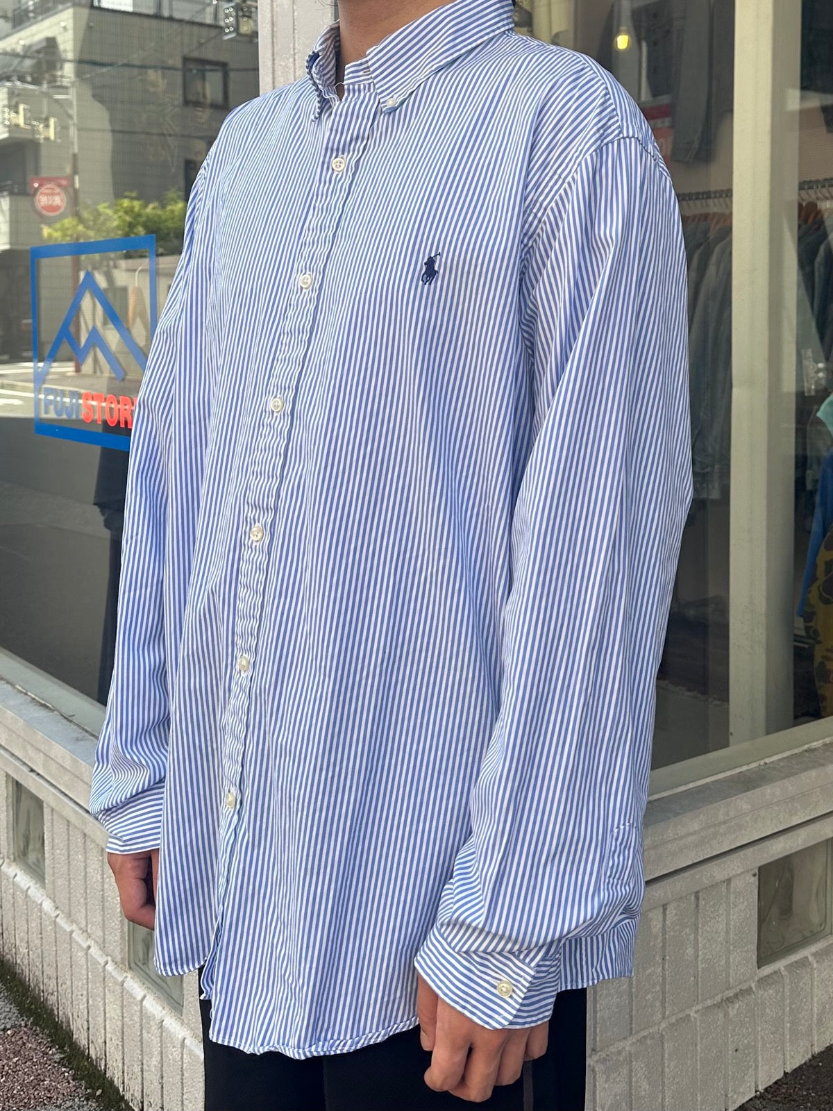 90's RALPH LAUREN ストライプシャツ