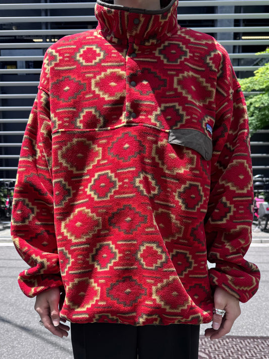 00's PATAGONIA「SYNCHILLA」 スナップT ネイティブ柄