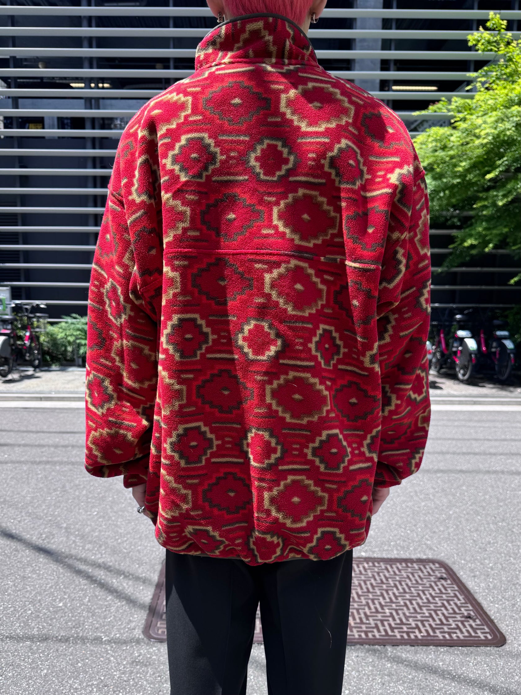 00's PATAGONIA「SYNCHILLA」 スナップT ネイティブ柄