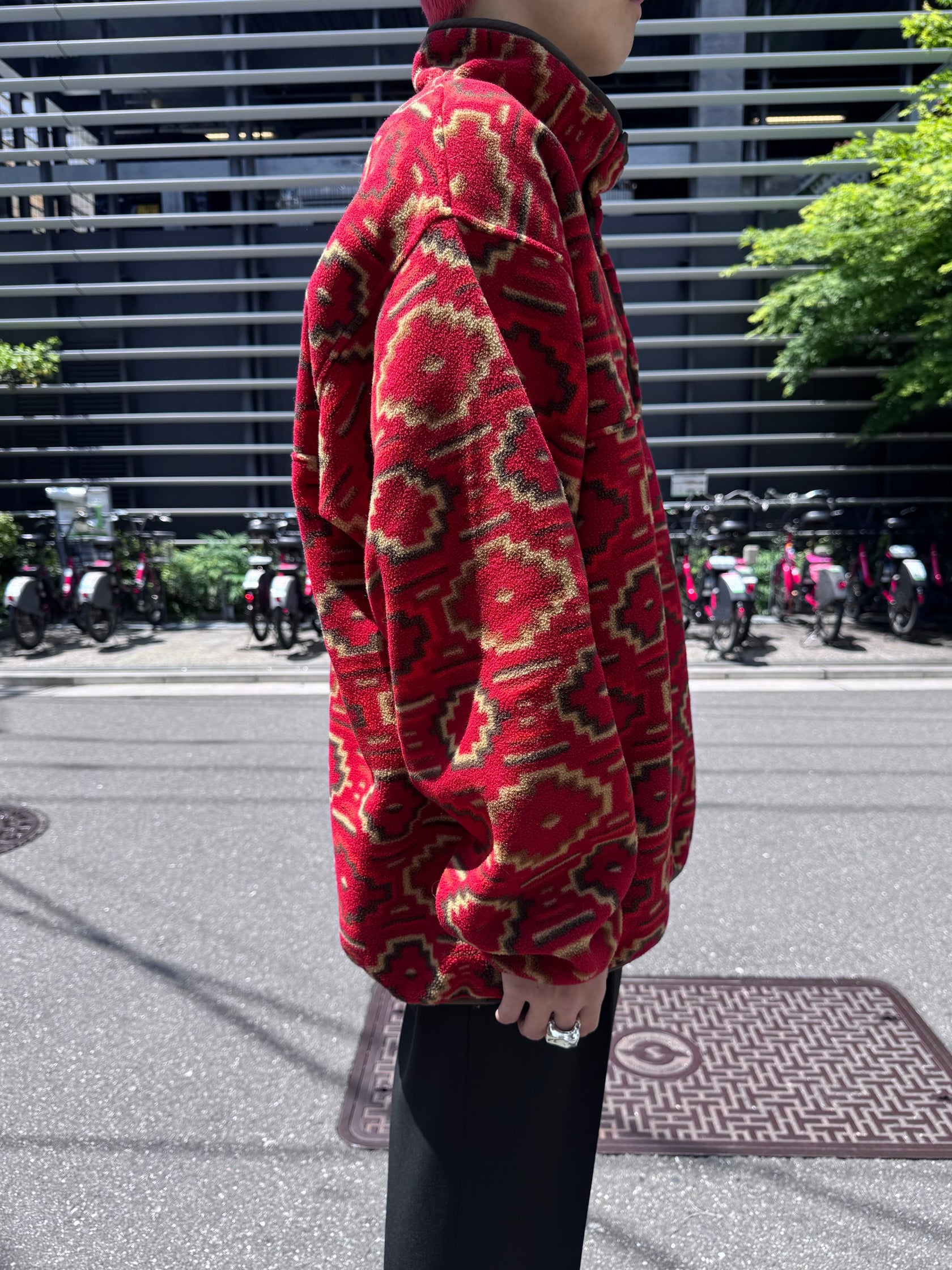 00's PATAGONIA「SYNCHILLA」 スナップT ネイティブ柄