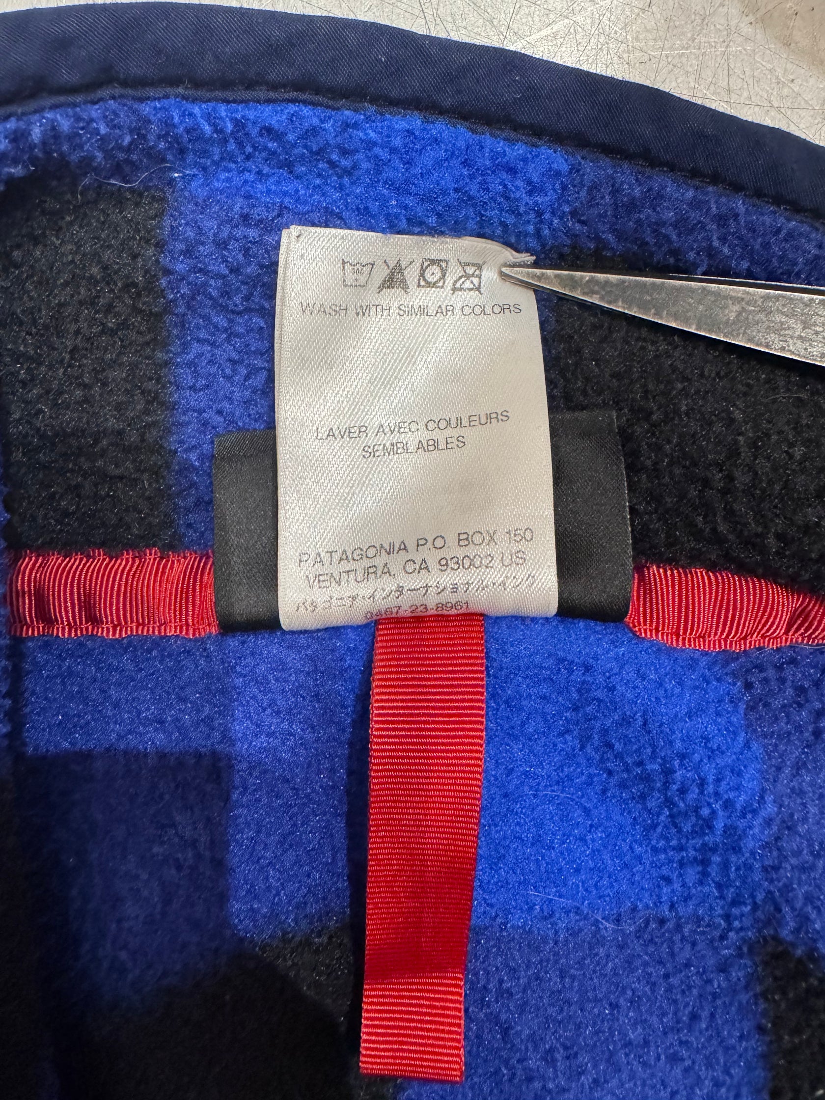 00's PATAGONIA「SYNCHILLA」 スナップT バッファローチェック柄