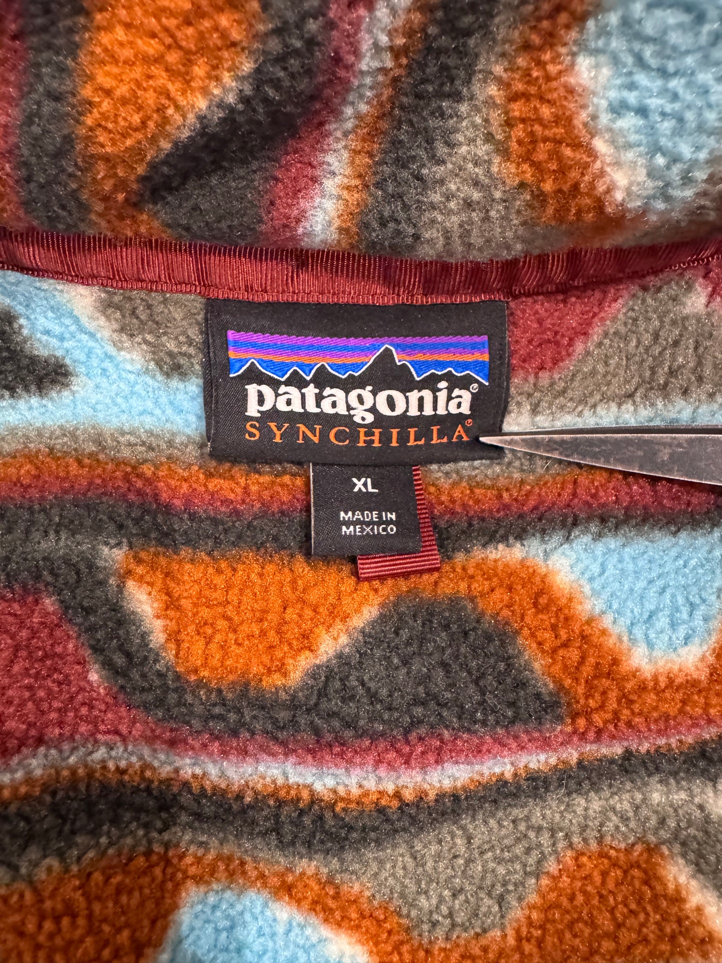 00's PATAGONIA「SYNCHILLA」 スナップT 総柄
