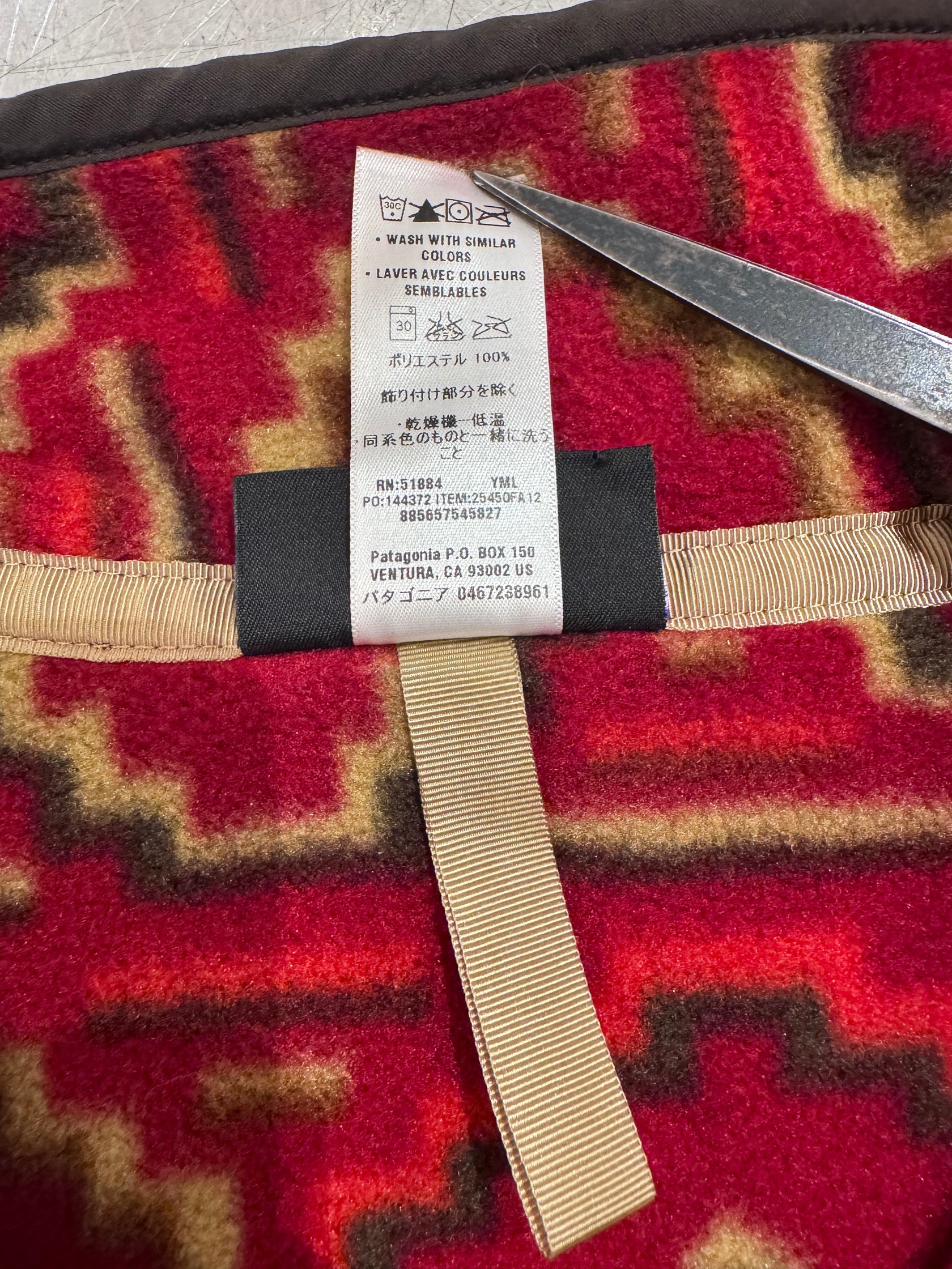 00's PATAGONIA「SYNCHILLA」 スナップT ネイティブ柄