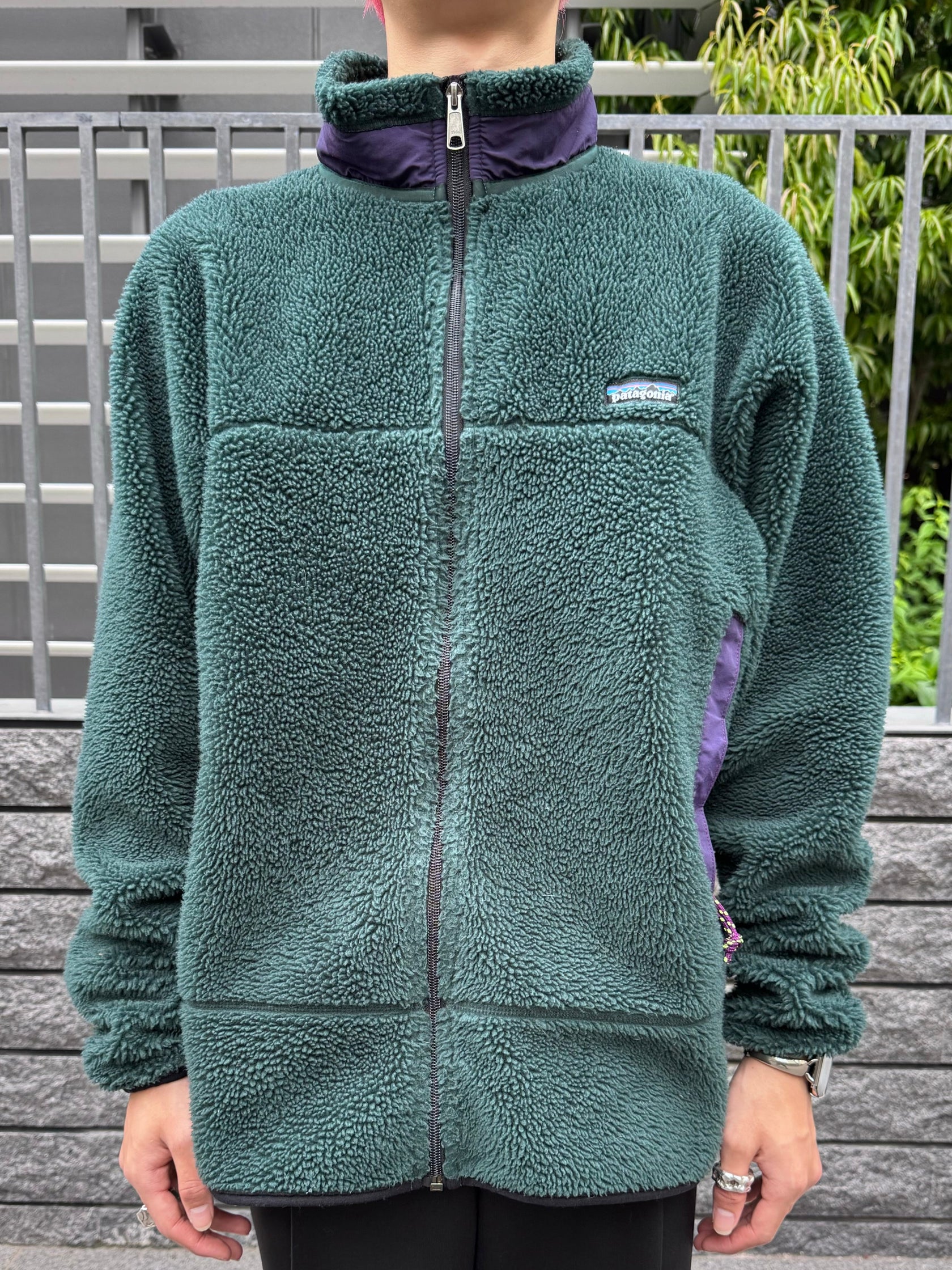 90’s PATAGONIA  P.E.F「クラシックレトロXカーディガン」フリースジャケット
