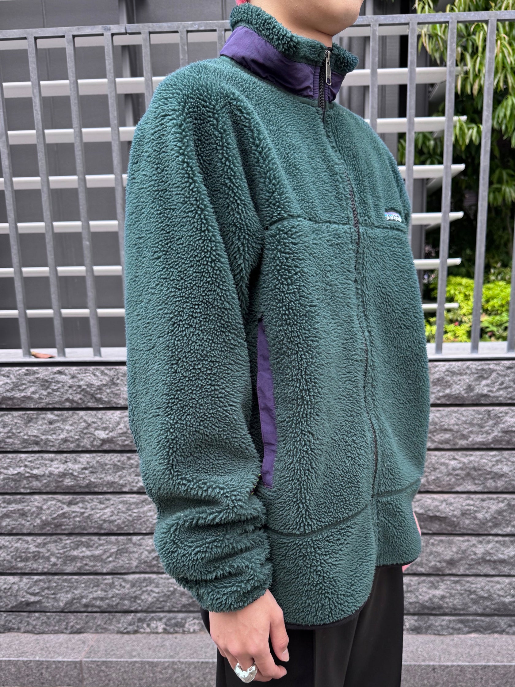 90’s PATAGONIA  P.E.F「クラシックレトロXカーディガン」フリースジャケット