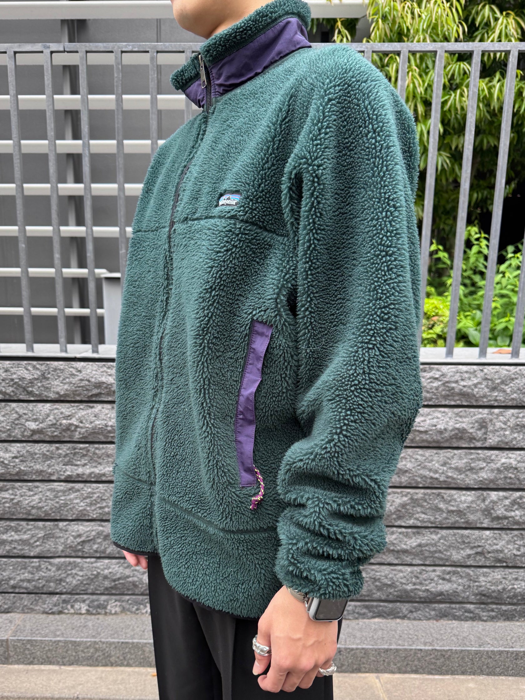 90’s PATAGONIA  P.E.F「クラシックレトロXカーディガン」フリースジャケット