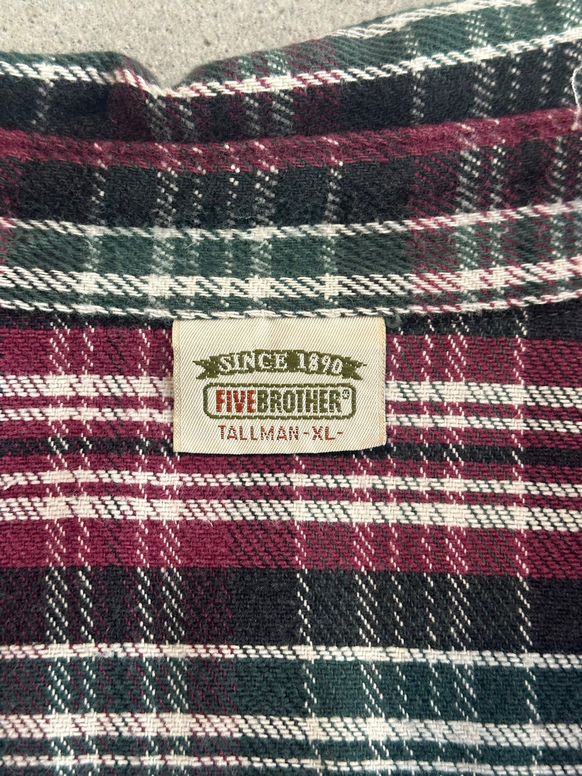 90's FIVE BROTHER ヘビーネルシャツ