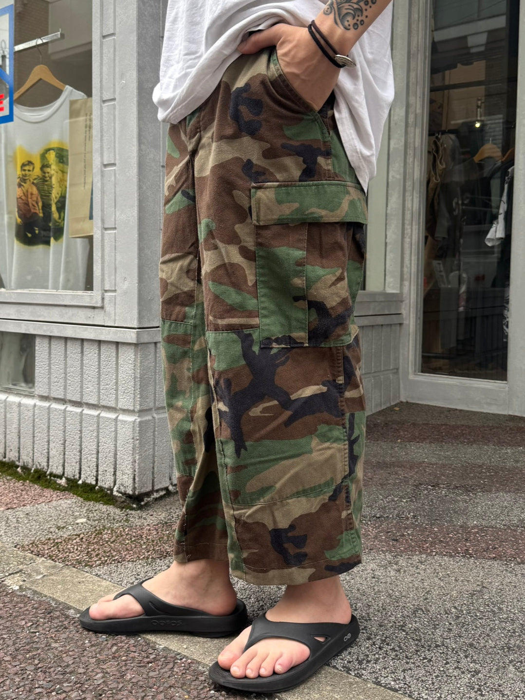 REMAKE WIDE ARMY PANTS