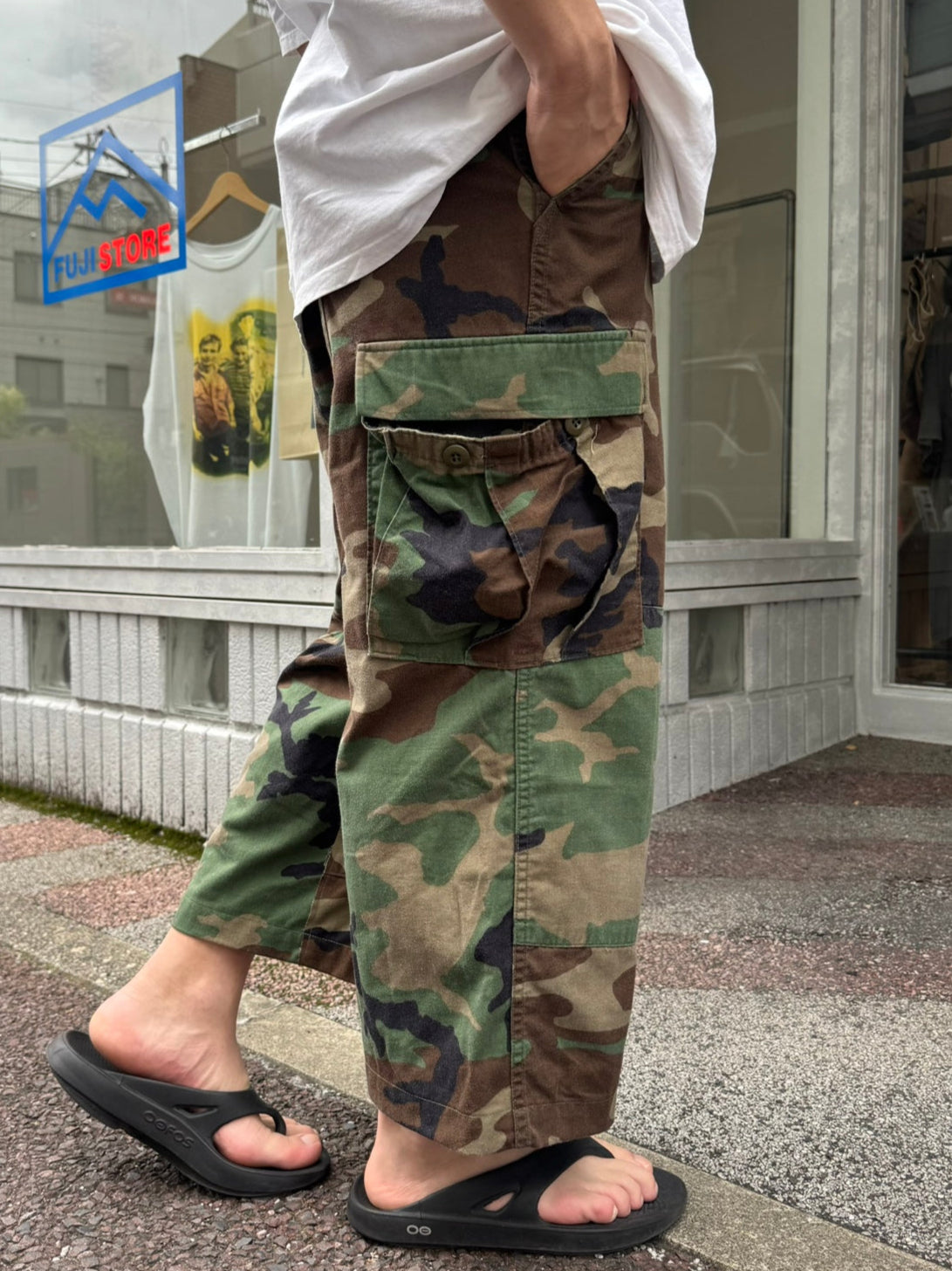 REMAKE WIDE ARMY PANTS