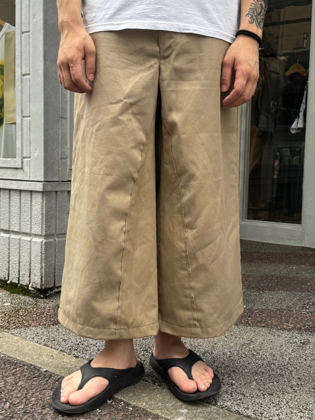 REMAKE WIDE WORK PANTS