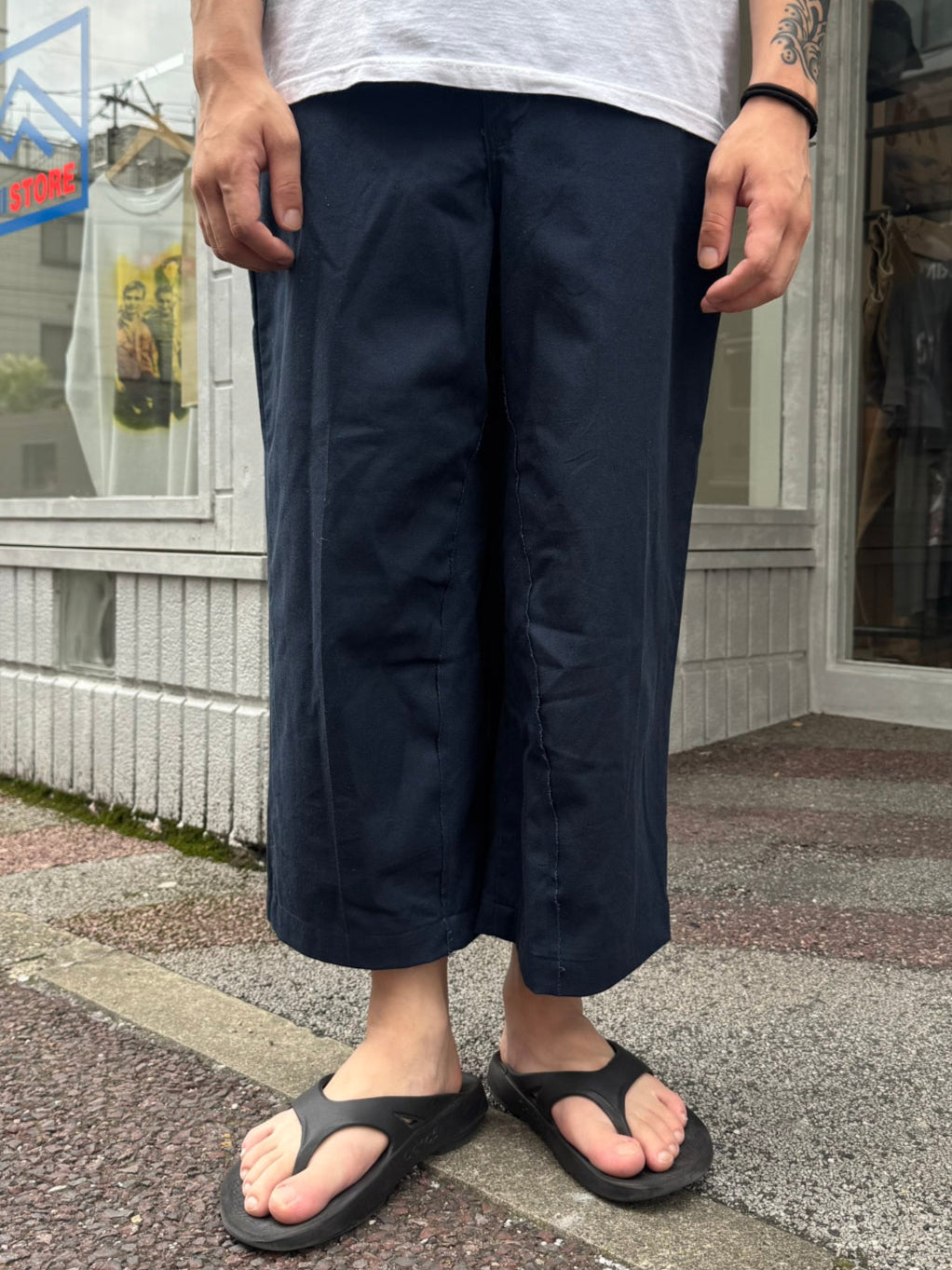REMAKE WIDE WORK PANTS