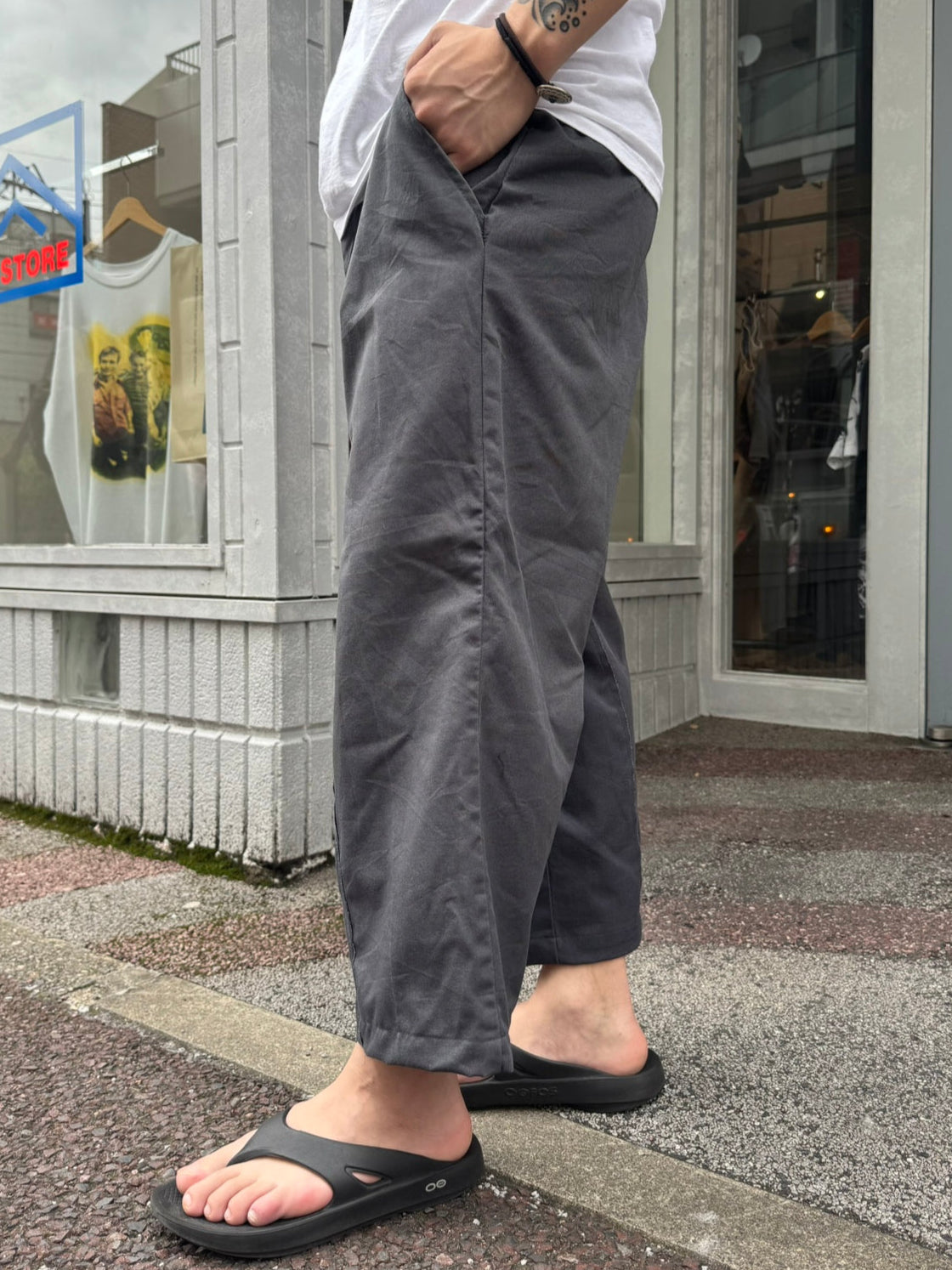 REMAKE WIDE WORK PANTS