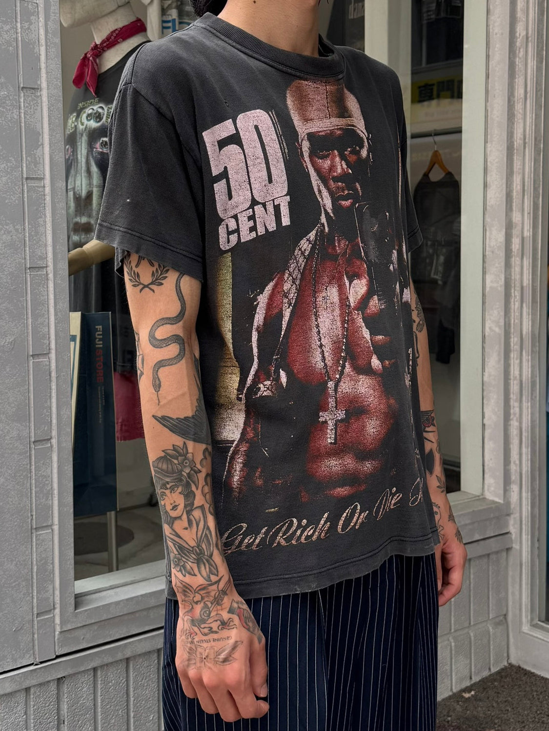 00's 50CENT「Get Rich or Die Tryin'」バンドTシャツ