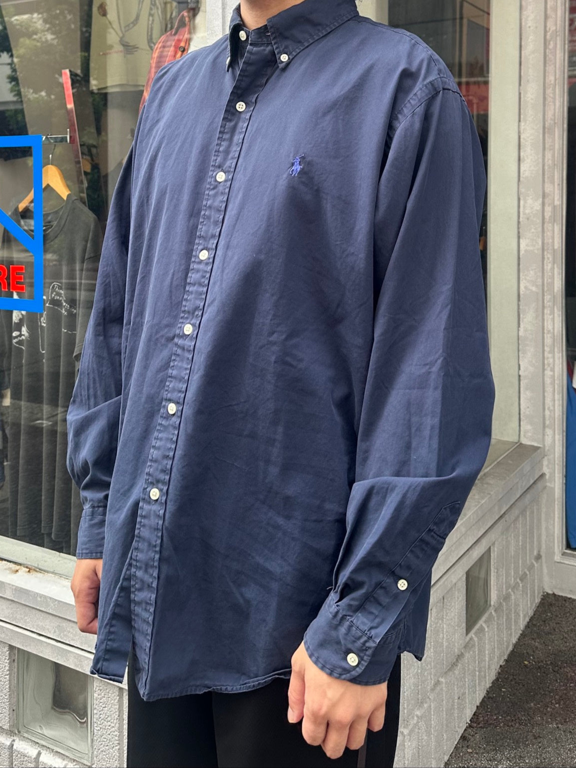 90's RALPH LAUREN「custom fit」ボタンダウンシャツ