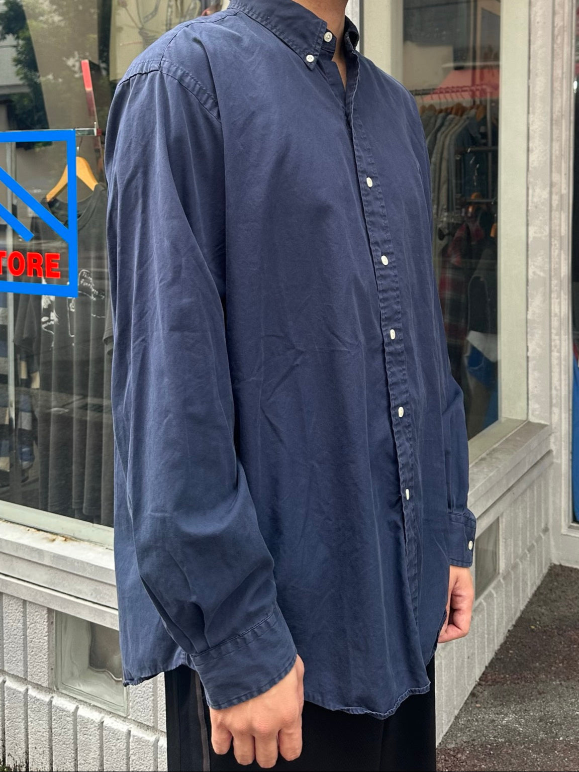 90's RALPH LAUREN「custom fit」ボタンダウンシャツ