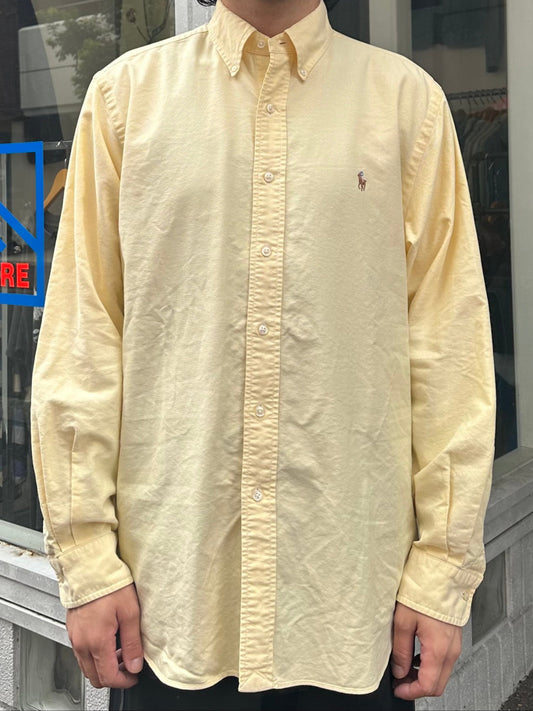 90's RALPH LAUREN「classic fit」ボタンダウンシャツ