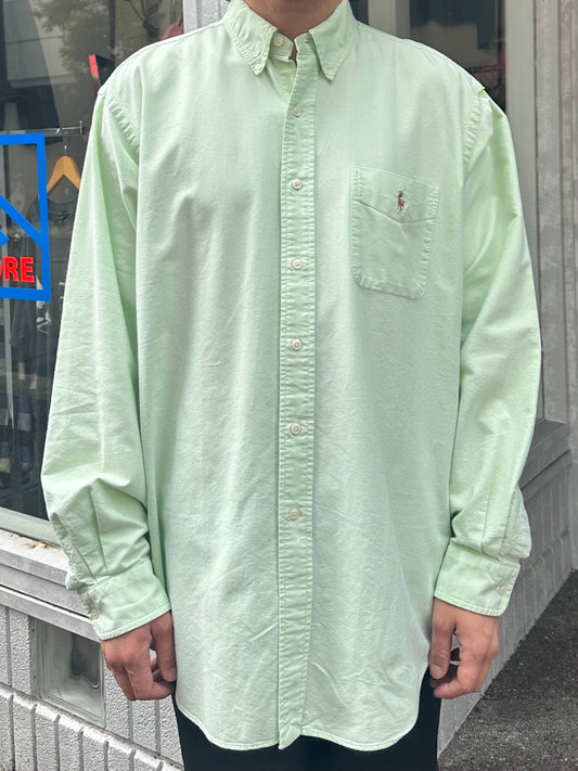 90's RALPH LAUREN「classic fit」ボタンダウンシャツ