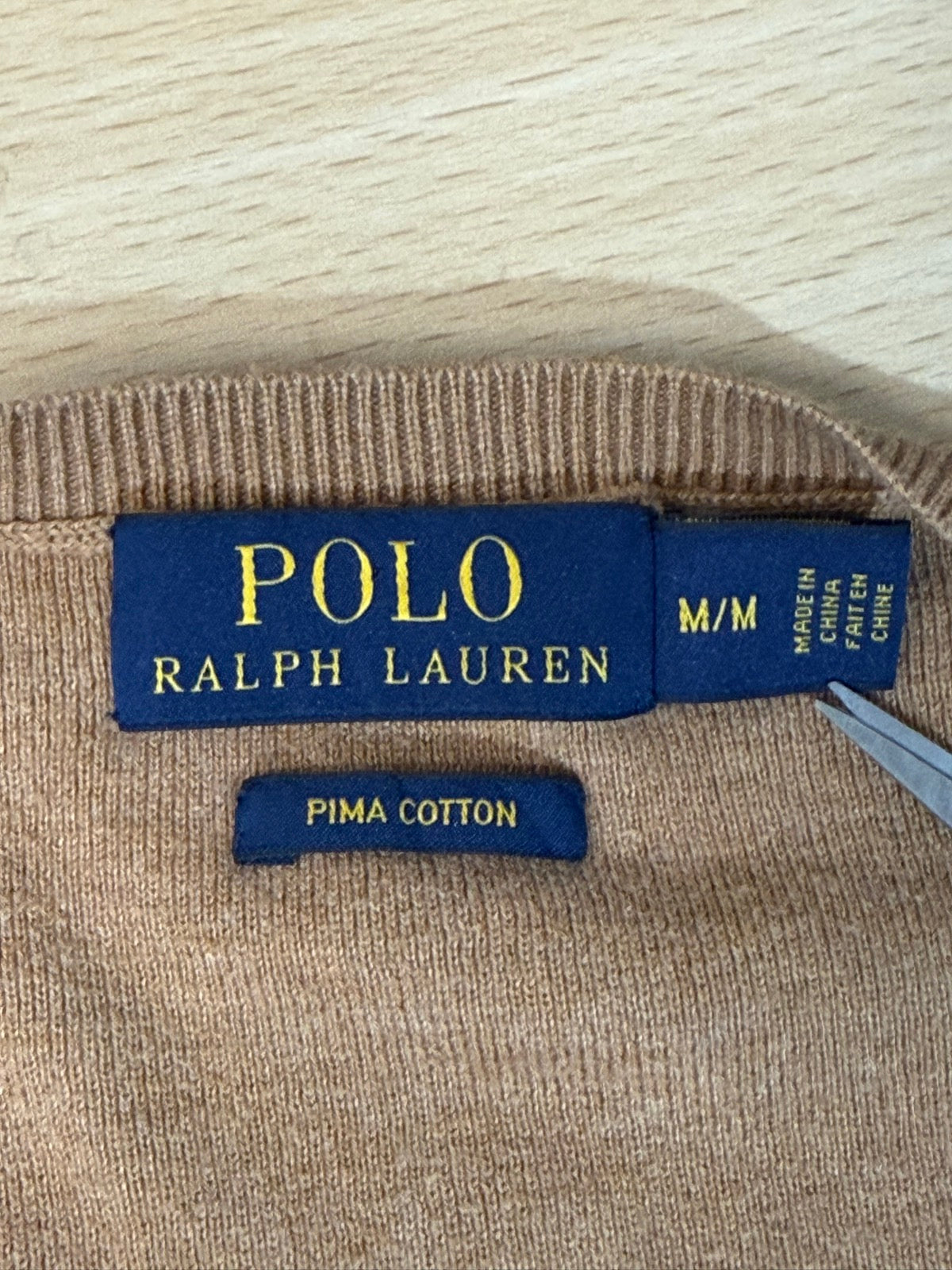 00's Polo Ralph Lauren「PIMA cotton」Vネックニット