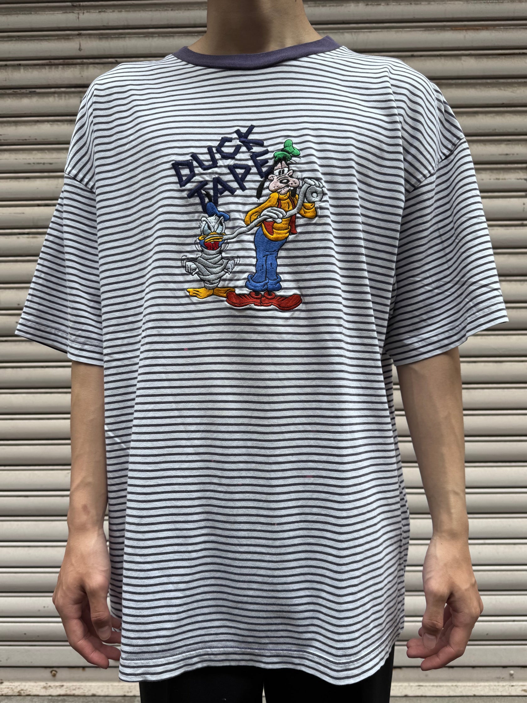 90's DISNEY 「DONALD DUCK&GOOFY」キャラクターTシャツ