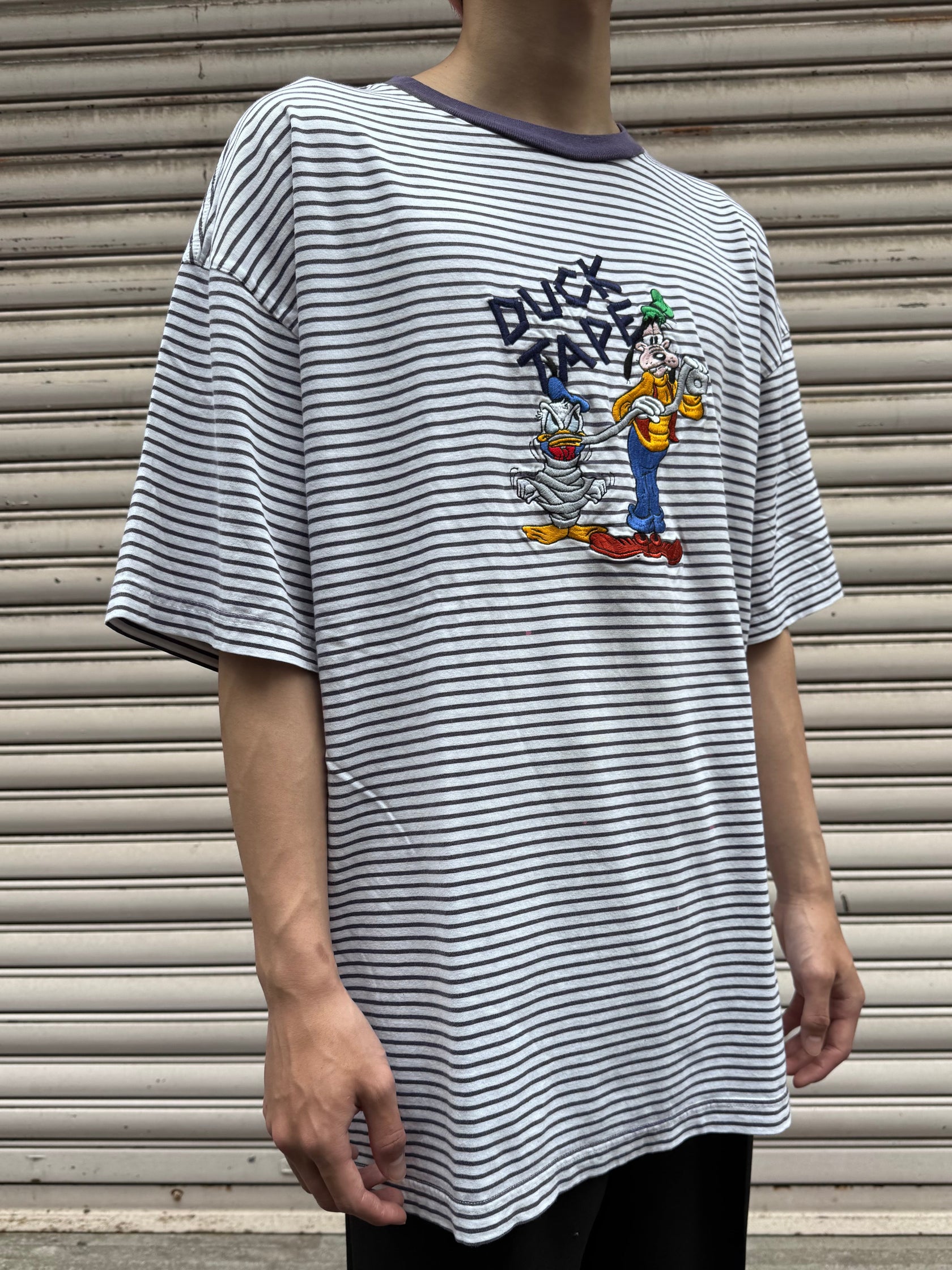 90's DISNEY 「DONALD DUCK&GOOFY」キャラクターTシャツ