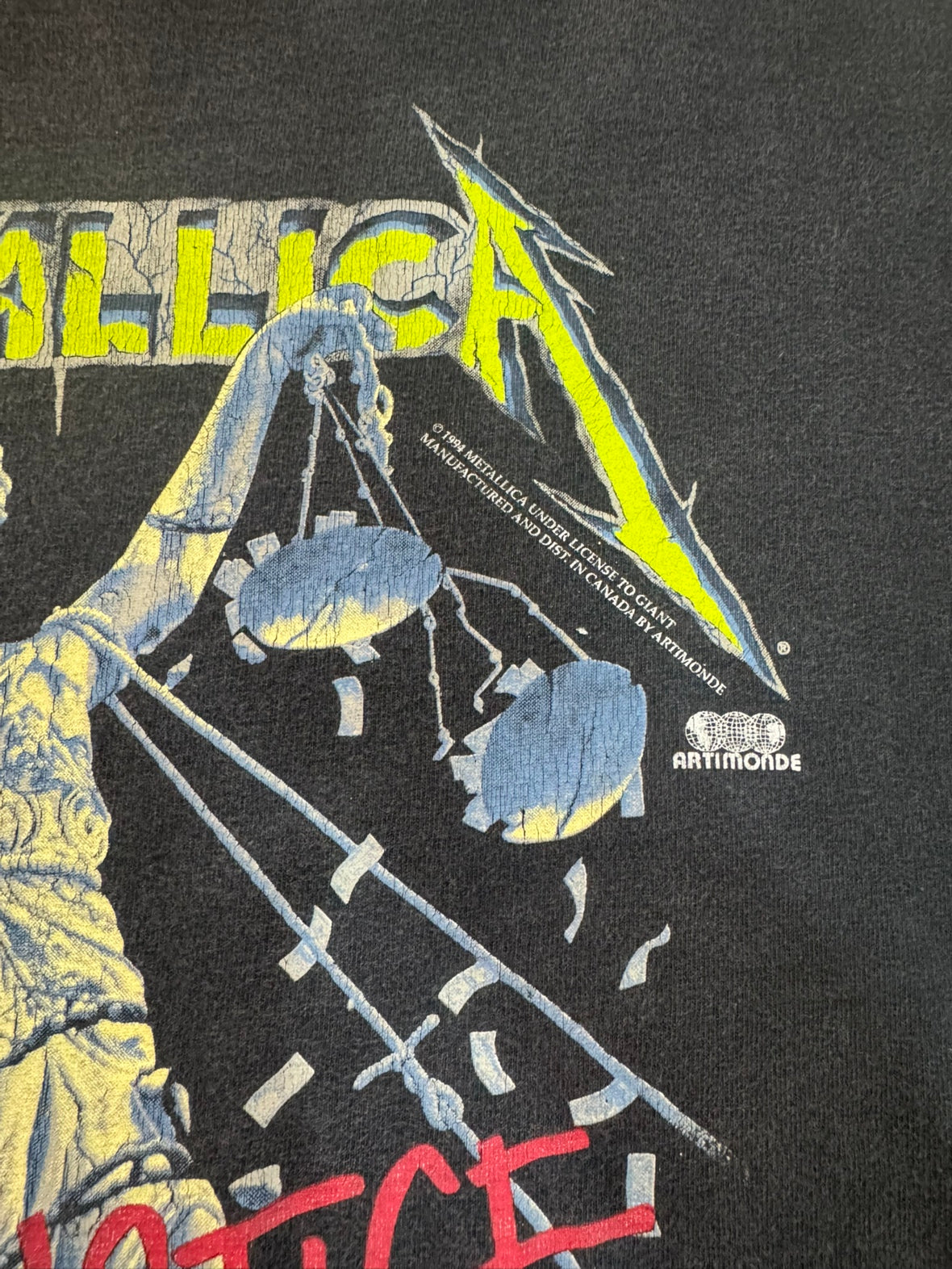 90's METALLICA「And Justice For All」バンドTシャツ