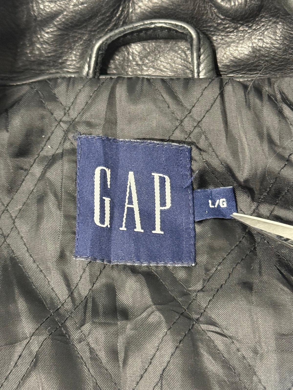 00's「GAP」レザーカーコート