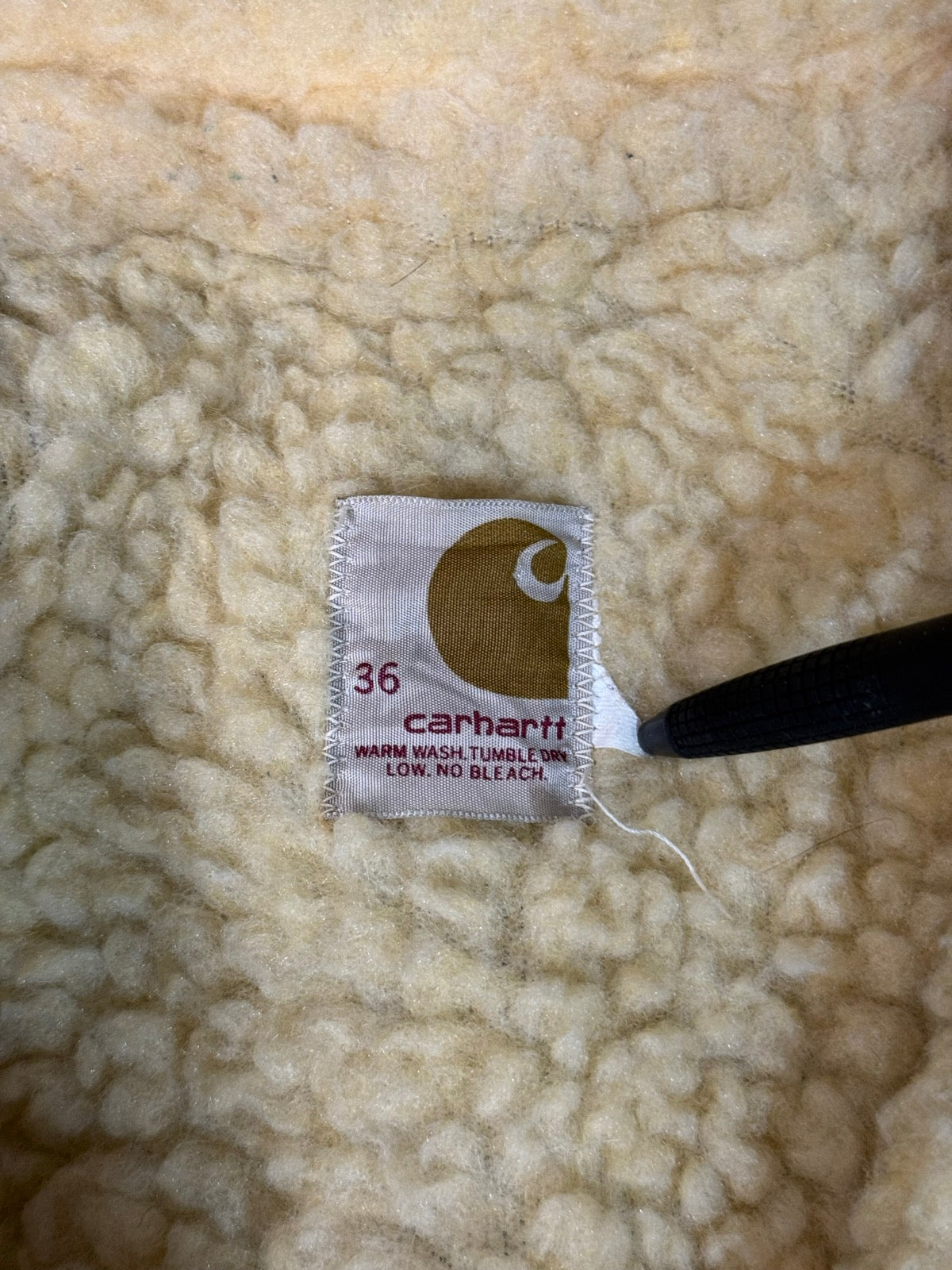 70's「CARHARTT」ボアデニムランチコート