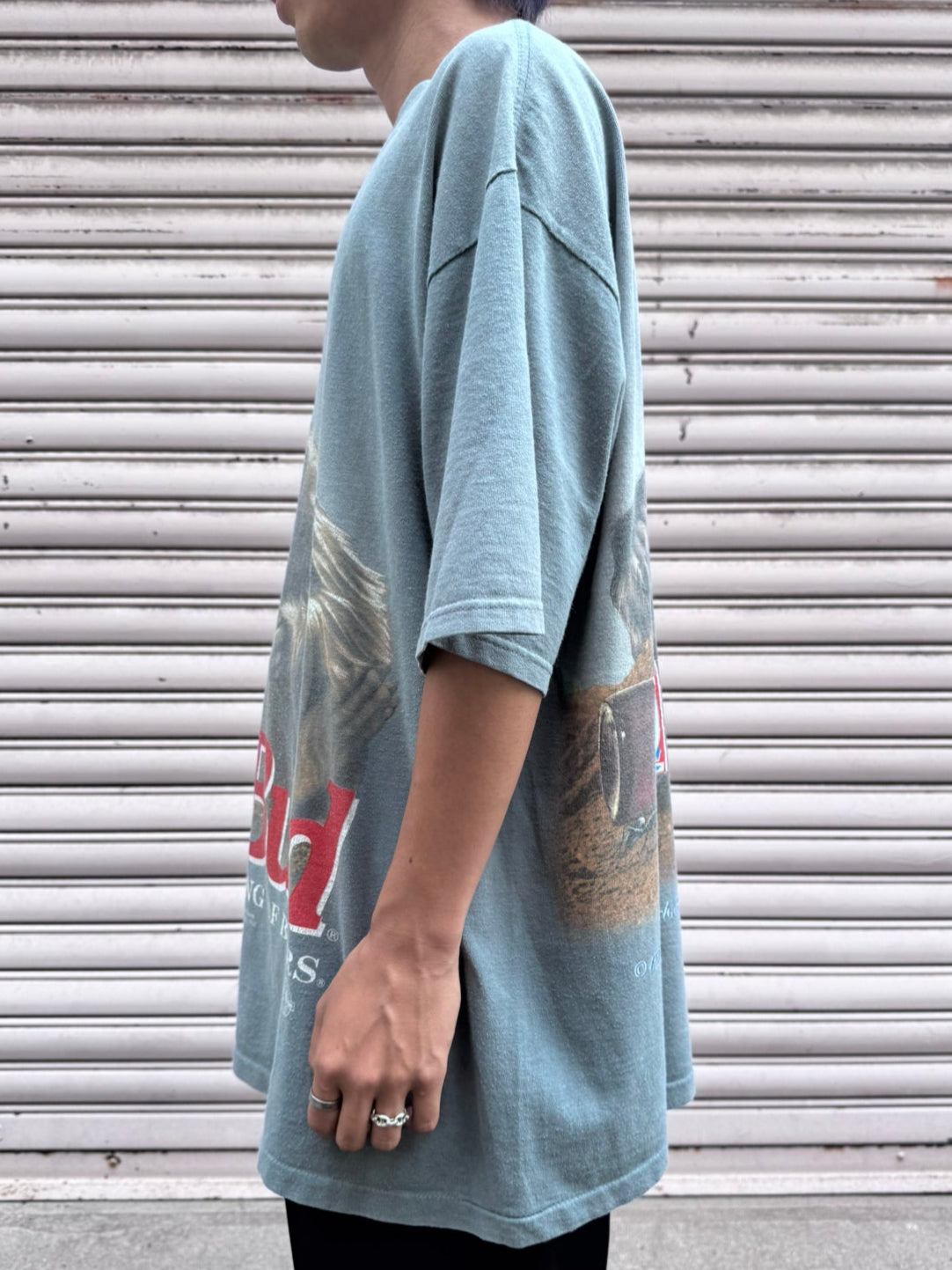 90's Budweiser 「アリクイ」USA製 企業Tシャツ