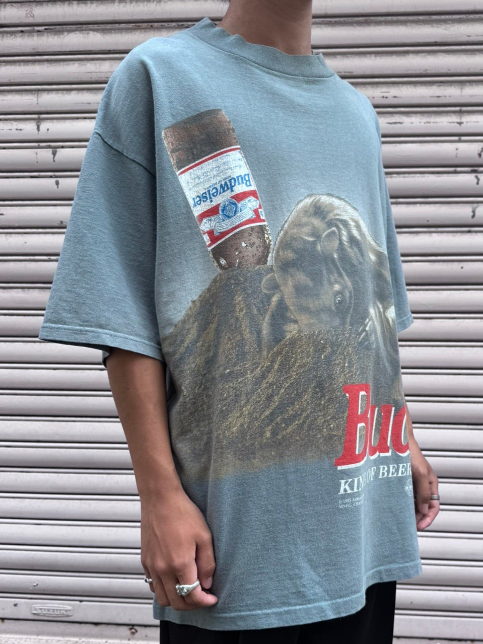 90's Budweiser 「アリクイ」USA製 企業Tシャツ