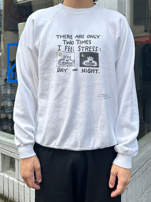 80's SHOEBOX「Day and Night」メッセージスウェット