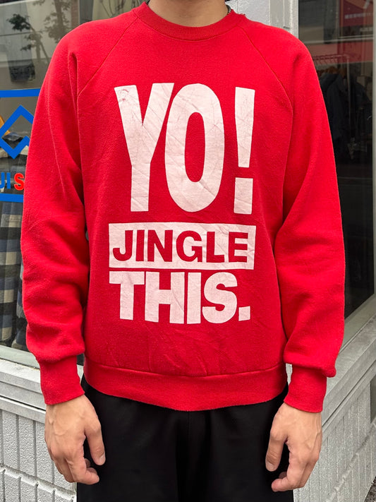 80's FRUIT OF THE LOOM メッセージスウェット