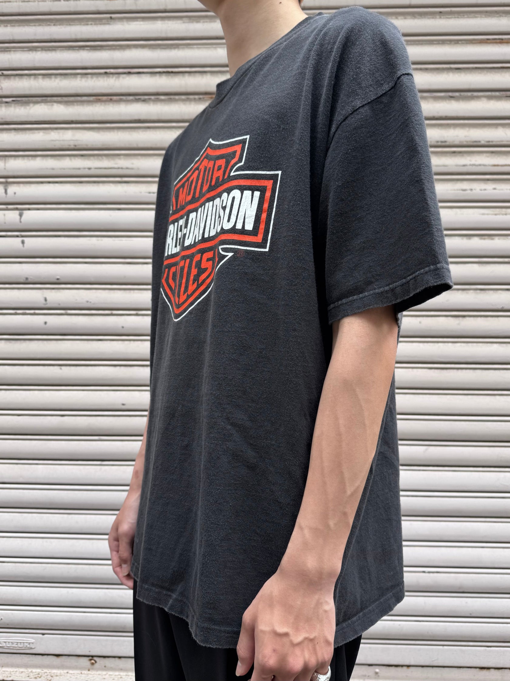 00's HARLEY-DAVIDSON「Ber&Shield」USA製 ハーレーTシャツ