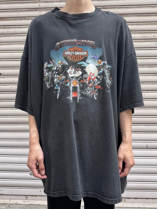 00's HARLEY-DAVIDSON「Warner Bros」USA製 ハーレーTシャツ